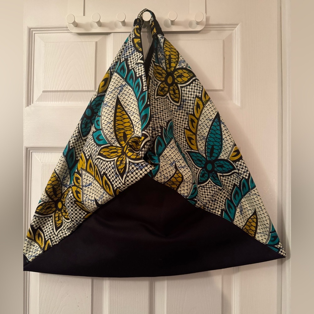 Floral Print Oversized Shoulder Tote Bag, handmade